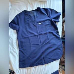 FIGS Women’s Navy Blue Scrub Top